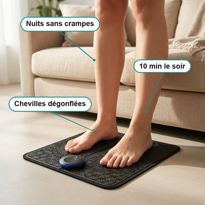 Chevilles dégonflées, nuits sans crampes, 10 min le soir